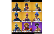 UNIQUE - Black Knight, Sparkle Specialist [9 Skins, 8 Axes, 16 Emotes, 15 Gliders and MORE!]