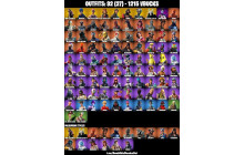 UNIQUE - The Reaper, Black Widow [92 Skins, 1215 Vbucks, 63 Axes, 70 Emotes, 53 Gliders and MORE!]