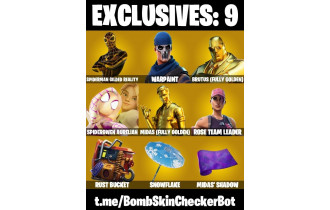 UNIQUE - OG STW, Midas (Golden Agent) [198 Skins, 1600 Vbucks, 203 Axes, 154 Emotes, 150 Gliders and MORE!]