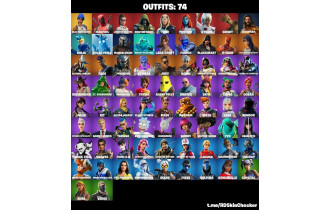 UNIQUE - Blue Team Leader, Ninja  [74 Skins, 76 Axes, 61 Emotes, 79 Gliders and MORE!]