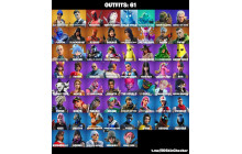 UNIQUE - Midas (Golden Agent), Blue Team Leader [61 Skins, 65 Axes, 73 Emotes, 67 Gliders and MORE!]