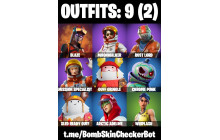 UNIQUE - Moonwalker, Take The L [9 Skins, 10 Axes, 12 Emotes, 17 Gliders and MORE!]