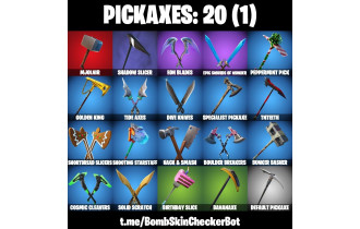 UNIQUE - Tilted Teknique, Jules  [19 Skins, 400 Vbucks, 20 Axes, 24 Emotes, 29 Gliders and MORE!]