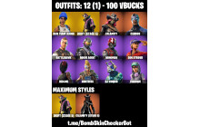 UNIQUE - Rogue Agent ,  Drift [12 Skins, 100 Vbucks, 7 Axes, 17 Emotes, 13 Gliders and MORE!]