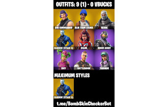 UNIQUE - Rogue Agent , Havoc [9 Skins, 6 Axes, 11 Emotes, 10 Gliders and MORE!]