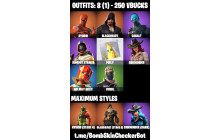 UNIQUE -  Peely, One Shot [8 Skins, 250 Vbucks, 7 Axes, 18 Emotes, 13 Gliders and MORE!]