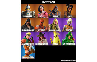 UNIQUE - Luxe, Take the Elf [13 Skins, 18 Axes, 29 Emotes, 24 Gliders and MORE!]