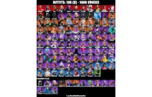 UNIQUE - Surf Witch, Spider Gwen, [108 Skins, 1000 Vbucks, 106 Axes, 75 Emotes, 96 Gliders and MORE!]