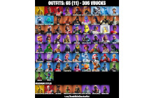 UNIQUE - Midas (Fully Golden) ,  Tilted Teknique  [65 Skins, 305 Vbucks, 58 Axes, 61 Emotes, 50 Gliders and MORE!]