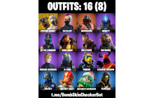 UNIQUE - Psycho Bandit, Catalyst [16 Skins, 16 Axes, 23 Emotes, 20 Gliders and MORE!]
