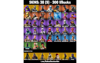 UNIQUE - Gridiron, Rogue Agent [38 Skins, 300 Vbucks, 38 Axes, 58 Emotes, 46 Gliders and MORE!]