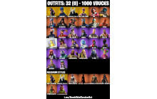 UNIQUE - OG STW ,  Ragnarok (Stage 6) [32 Skins, 1000 Vbucks, 28 Axes, 40 Emotes, 32 Gliders and MORE!]