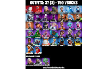 UNIQUE - Spider Gwen,  Polar Peely [37 Skins, 750 Vbucks, 42 Axes, 38 Emotes, 43 Gliders and MORE!]