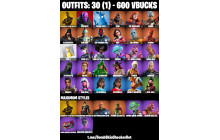 UNIQUE - Spiderman (Gilded Reality) ,  Peely  [30 Skins, 600 Vbucks, 39 Axes, 38 Emotes, 46 Gliders and MORE!]