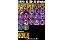 UNIQUE - Blue Team Leader ,  Rogue Agent  [22 Skins, 50 Vbucks, 14 Axes, 21 Emotes,16 Gliders and MORE!]