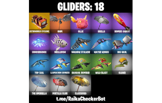 UNIQUE - Gold Midas , Gold Brutus  [15 Skins, 1500 Vbucks, 15 Axes, 20 Emotes,18 Gliders and MORE!]