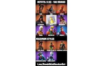 UNIQUE -  Luxe ,  Take The Elf  [9 Skins, 100 Vbucks, 16 Axes, 30 Emotes, 24 Gliders and MORE!]