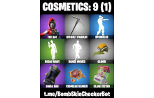 UNIQUE - The Ace,  Default Pickaxe [1 Skins,1 Axes, 3 Emotes,1 Glider and MORE!]