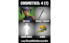 UNIQUE - Crystal,  [1 Skins, 1 Axes, 1 Emotes, 1 Glider and MORE!]