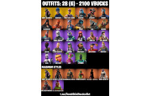 UNIQUE - OG STW,  Skull Trooper [28 Skins, 2100 Vbucks, 20 Axes, 39 Emotes, 26 Gliders and MORE!]