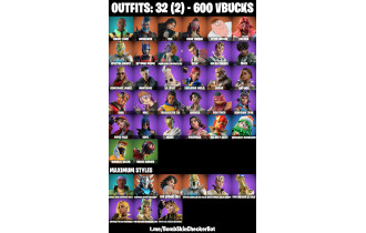 UNIQUE - Peter Griffin ,  Kado Thorne  [32 Skins, 600 Vbucks, 33 Axes, 34 Emotes,  33 Gliders and MORE!]