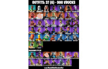 UNIQUE - Crystal, Holiday Boxy  [37 Skins, 900 Vbucks, 44 Axes, 44 Emotes, 38 Gliders and MORE!]