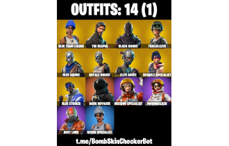 UNIQUE -  OG Raiders Revenge , Black Knight [14 Skins, 9 Axes, 23 Emotes, 15 Gliders and MORE!]