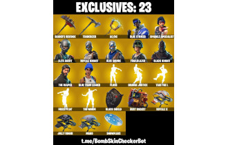 UNIQUE -  OG Raiders Revenge , Black Knight [14 Skins, 9 Axes, 23 Emotes, 15 Gliders and MORE!]