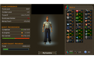 TTL: 2047 | Maxed Melee | 99 Mage | Total XP: 110M | 263 QP