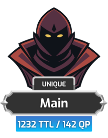 Main | TTL: 1232 | CL: 119 | QP: 142 [77M XP + MORE!]