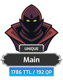 Main | TTL: 1786 | CL: 123 | QP: 192 [83M XP + MORE!]