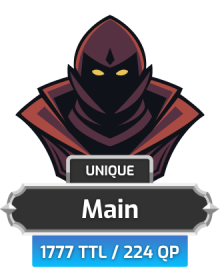 Main | TTL: 1777 | CL: 97 | QP: 224 [41M XP + MORE!]