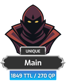 Main | TTL: 1849 | CL: 106 | QP: 270 [80M XP + MORE!]