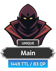 Main | TTL: 1449 | CL: 119 | QP: 83 [56M XP + MORE!]