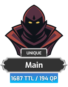 Main | TTL: 1687 | CL: 119 | QP: 194 [68M XP + MORE!]