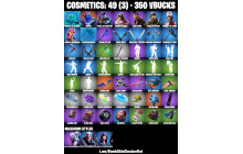 UNIQUE -  Fusion , Red Striker  [8 Skins, 350 Vbucks, 10 Axes, 12 Emotes, 12 Gliders and MORE!]