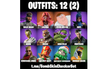 UNIQUE - Valeria, Peter Griffin [12 Skins, 14 Axes, 13 Emotes, 11 Gliders and MORE!]