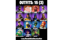 UNIQUE - Peter Griffin, Valeria [15 Skins, 13 Axes, 12 Emotes, 12 Gliders and MORE!]