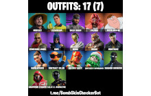UNIQUE - Peter Griffin, Valeria [17 Skins, 10 Axes, 14 Emotes, 11 Gliders and MORE!]