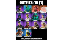 UNIQUE - Valeria,  Peter Griffin [15 Skins, 12 Axes, 15 Emotes, 15 Gliders and MORE!]