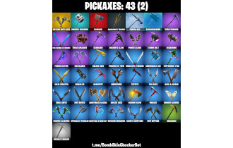 UNIQUE - Psycho Bandit , Deadpool  [49 Skins, 43 Axes, 53 Emotes, 46 Gliders and MORE!]