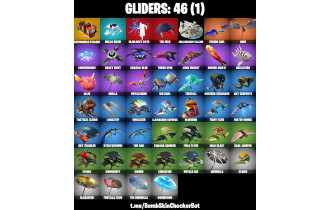 UNIQUE - Psycho Bandit , Deadpool  [49 Skins, 43 Axes, 53 Emotes, 46 Gliders and MORE!]