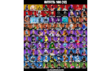 UNIQUE - Glow , Spider Man [100 Skins, 96 Axes, 63 Emotes, 86 Gliders and MORE!]
