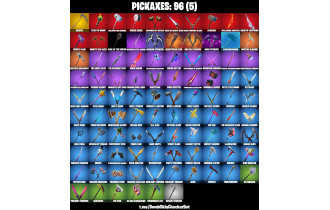 UNIQUE - Glow , Spider Man [100 Skins, 96 Axes, 63 Emotes, 86 Gliders and MORE!]