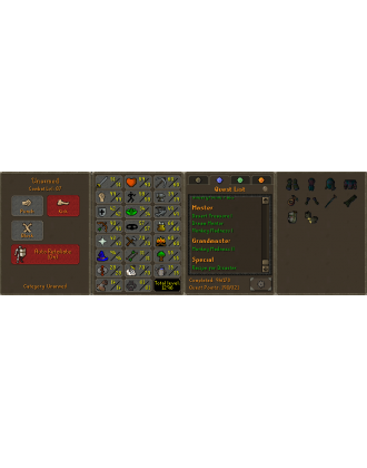 Main | Pure - Zerker | TTL: 1296 | CL: 87 | QP: 190 [99 STR, B Gloves, MM2, Mithril Gloves, MM1, Ava's, Lunars, DT1 + MORE!]