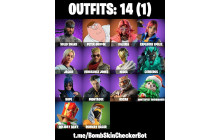 UNIQUE - Hope, Jackie  [14 Skins, 21 Axes, 25 Emotes,  25 Gliders and MORE!]