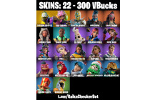 UNIQUE - Khaby Lame , Lil Split [22 Skins, 300 Vbucks, 28 Axes, 34 Emotes,  28 Gliders and MORE!]