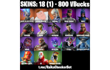 UNIQUE - Renzo the Destroyer , Highwire  [18 Skins, 800 Vbucks, 31 Axes, 21 Emotes, 38 Gliders and MORE!]
