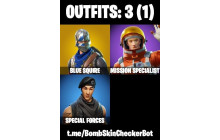UNIQUE - Blue Squire , Mission Specialist  [3 Skins, 4 Axes, 2 Emotes, 2 Gliders and MORE!]