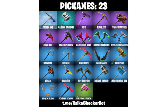 UNIQUE - Ruin, Sentinel  [18 Skins, 100 Vbucks, 23 Axes, 29 Emotes,23 Gliders and MORE!]